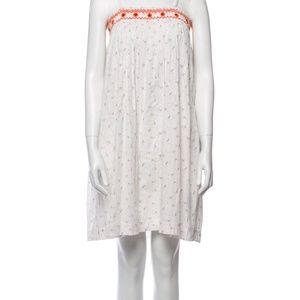 Velveteen Floral Print Mini Dress Size 12